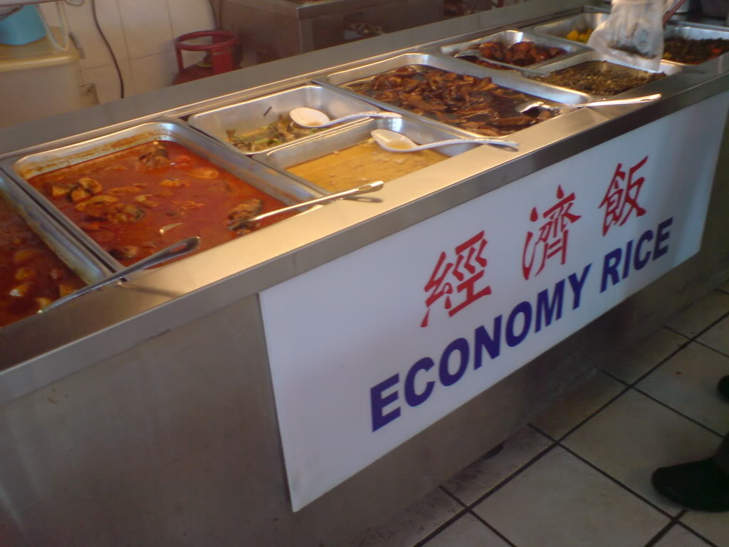 Economy Rice Yoyo Coffee shop, Sg Ara, Penang Malaysian Foodie