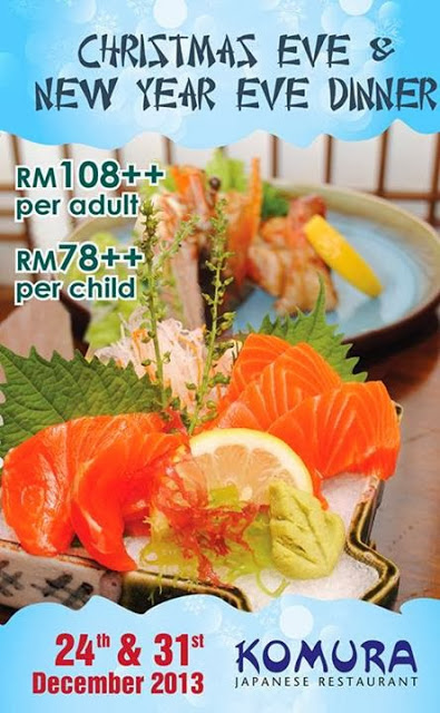 EAT ALL YOU CAN ON NEW YEAR EVE AT KOMURA JAPANESE 