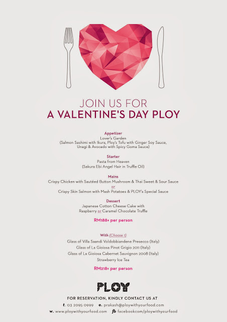 VALENTINE DAY PROMOTION AT PLOY | Malaysian Foodie