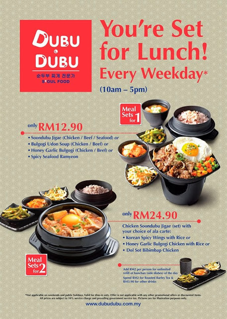 DUBU DUBU LUNCH PROMO  Malaysian Foodie