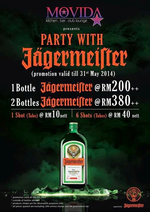 Party With Jagermeirter At Movida Kitchen Bar Club Lounge Malaysian Foodie