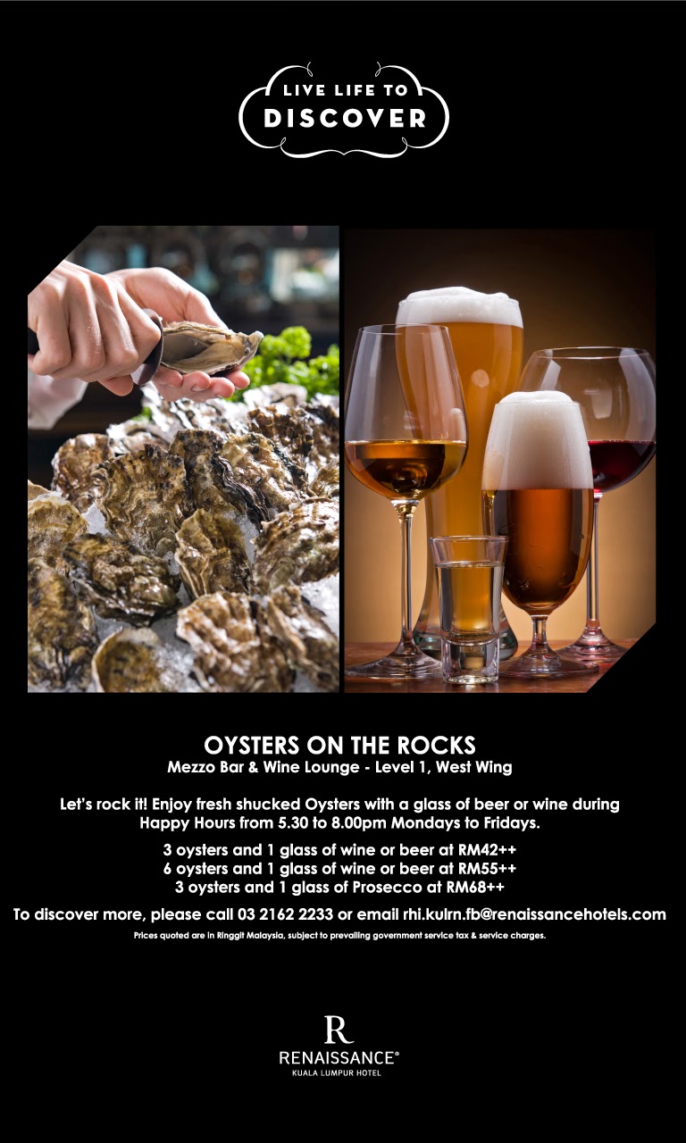 OYSTER ON THE ROCK PROMOTION AT MEZZO BAR AND WINE LOUNGE 