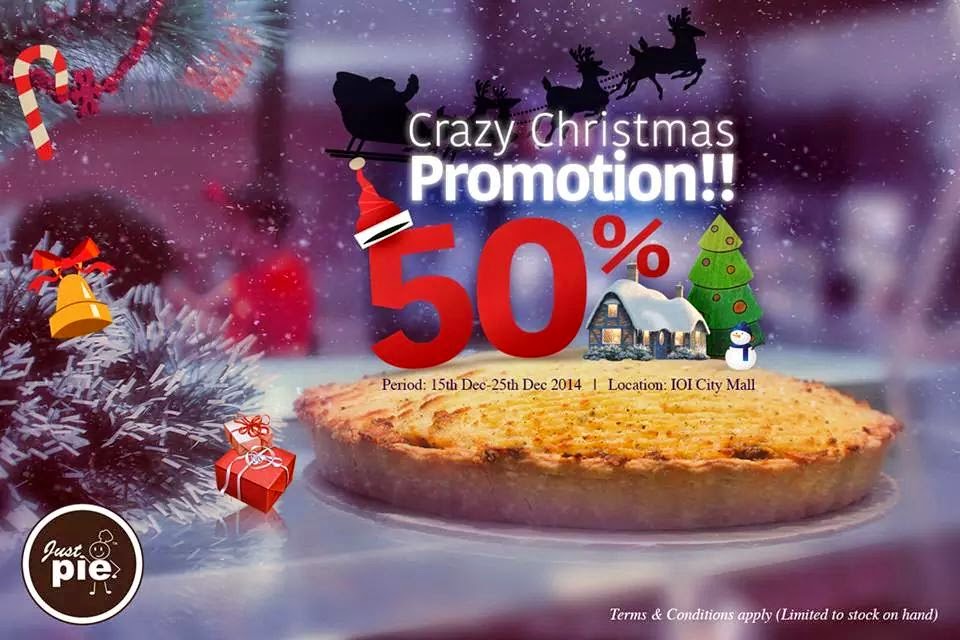 CRAZY CHRISTMAS PROMOTION @ JUST PIE | Malaysian Foodie