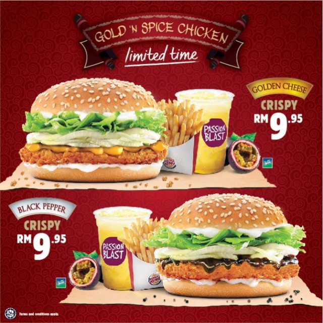 Burger King Gold Spice Promotion Malaysian Foodie