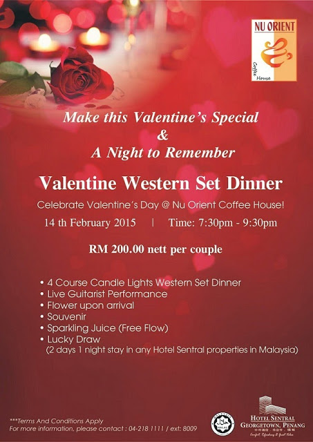 VALENTINE WESTERN SET DINNER AT NU ORIENT COFFEE HOUSE 