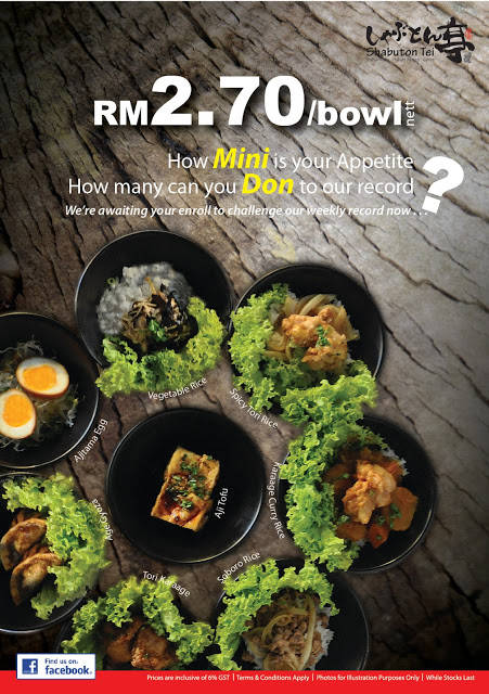 RM 2.70 / BOWL @ SHABUTON TEI | Malaysian Foodie