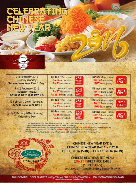 CELEBRATING CHINESE NEW YEAR WITH EVERGREEN LAUREL HOTEL PENANG ...