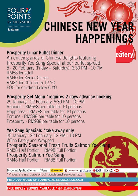 CHINESE NEW YEAR PROMOTION @ FOUR POINTS BY SHERATON SANDAKAN ...