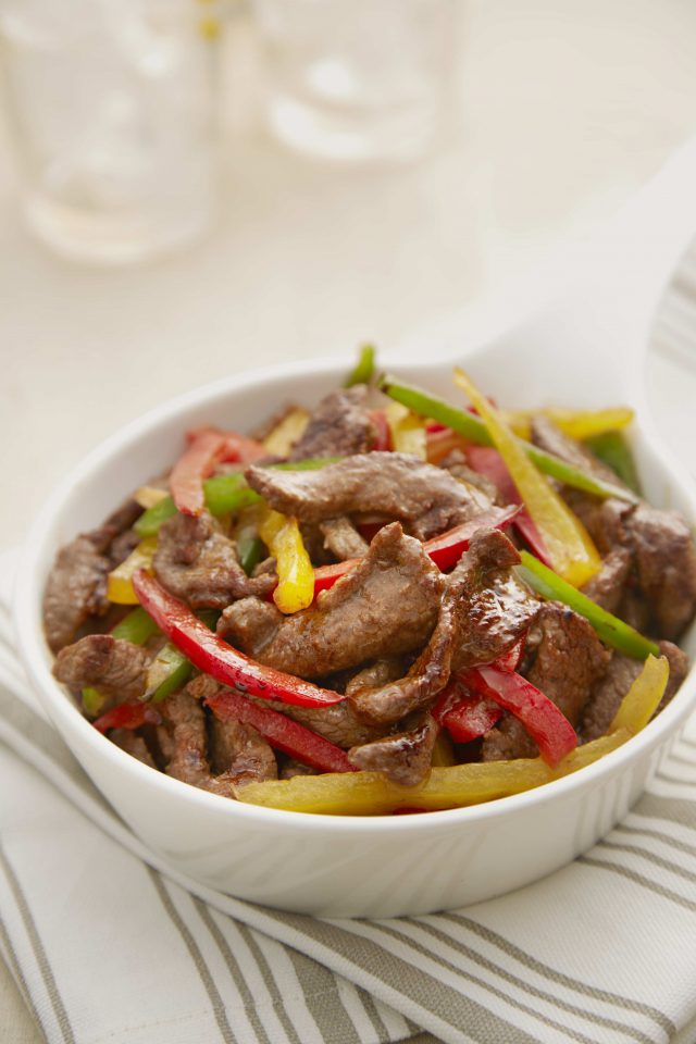 Lee Kum Kee Pan Fried Beef with Traffic Light Capsicums Malaysian Foodie