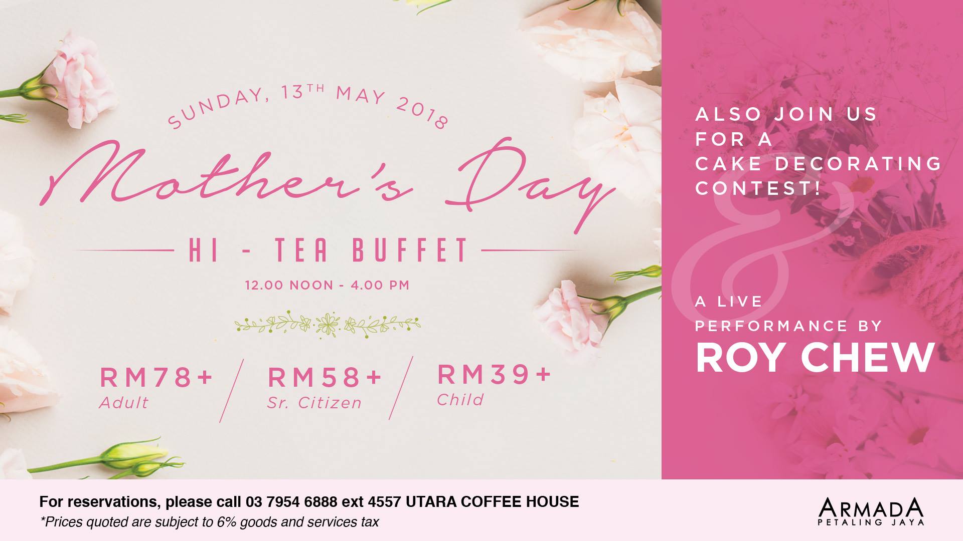 Mother's Day Hi - Tea Buffet @ Armada Petaling Jaya | Malaysian Foodie