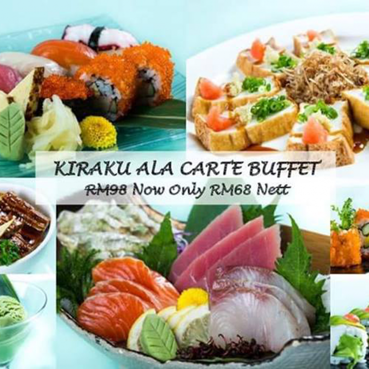 Kiraku All You Can Eat Ala Carte Buffet Promotion Only Rm 68 Malaysian Foodie