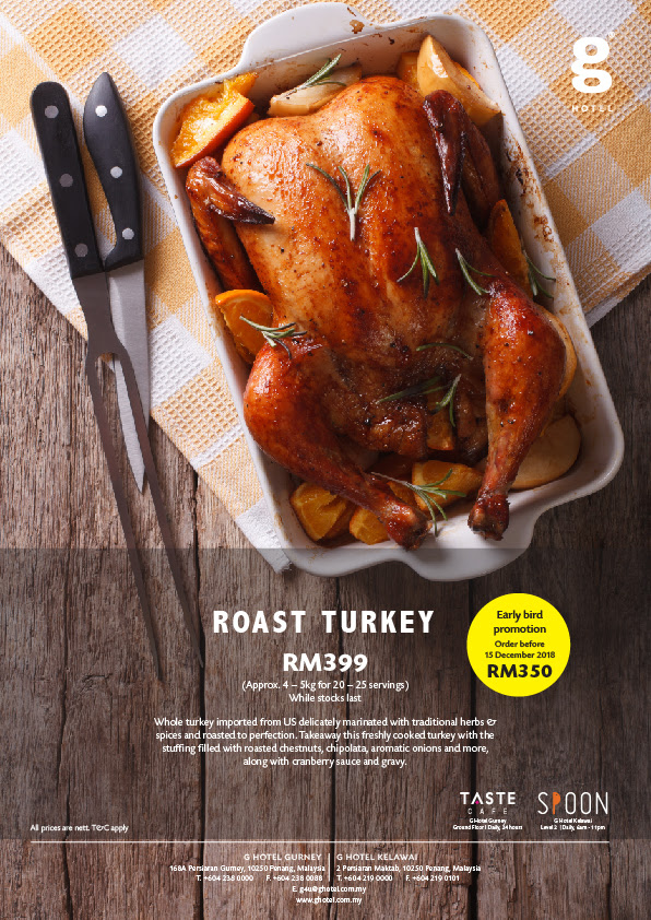 Grab a Roasted Turkey for only RM 350 now! Malaysian Foodie