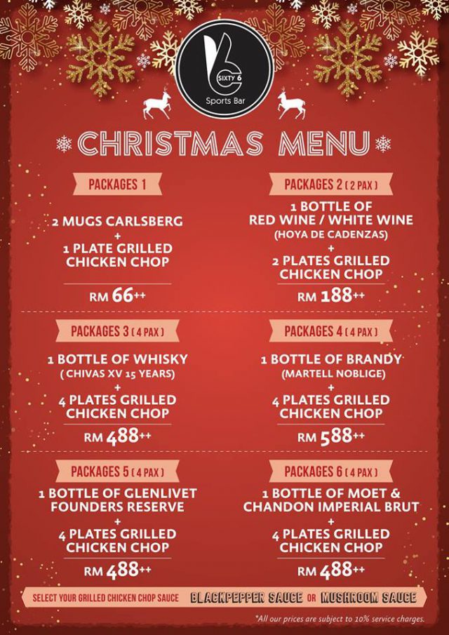 Christmas Promotion At Sixty6 Walkstreet Bar Malaysian Foodie