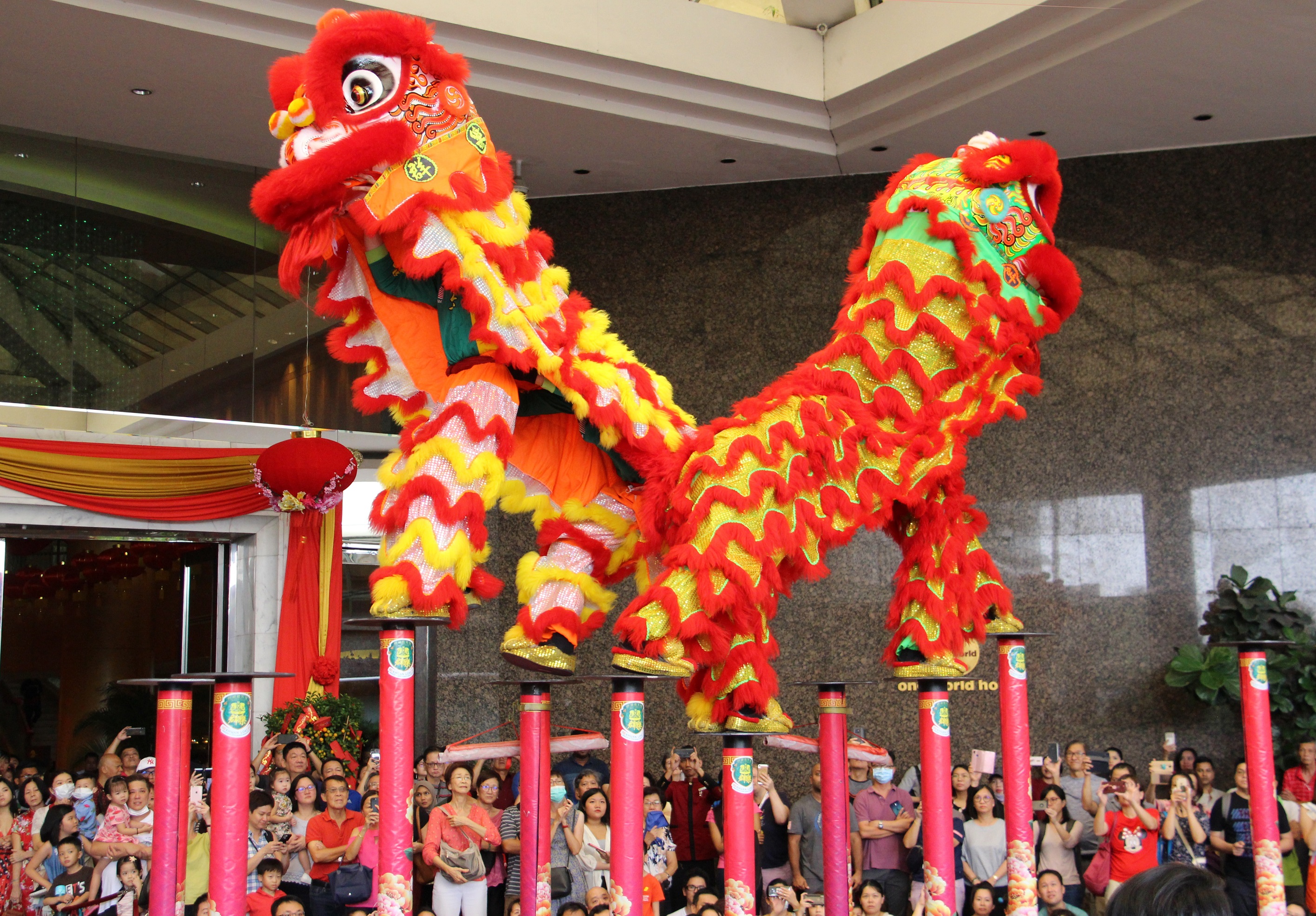 A SCINTILLATING LION DANCE PERFORMANCE AT ONE WORLD HOTEL Malaysian