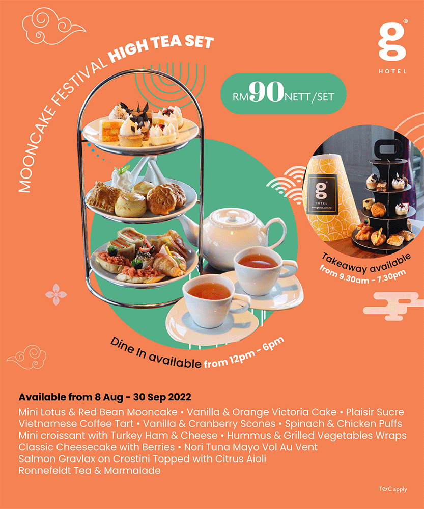Your Perfect MidAutumn Tea Time awaits at G Hotel Kelawai Malaysian