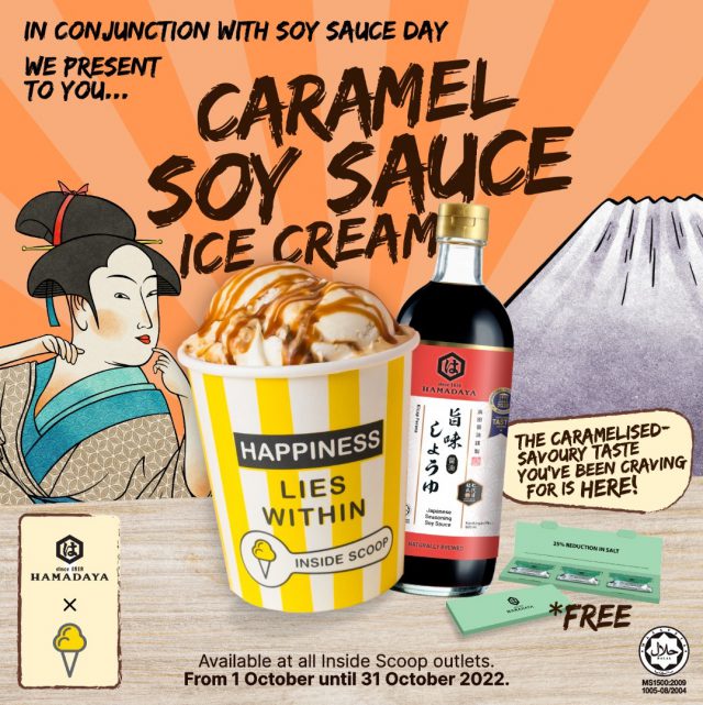 Inside Scoop and Hamadaya introduce Caramel Soy Sauce Ice Cream