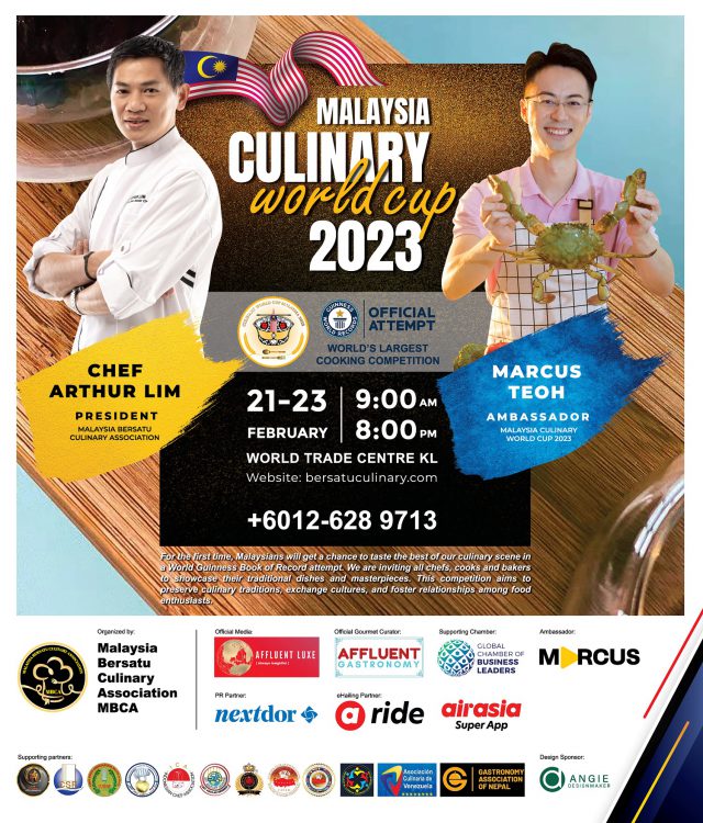 MALAYSIA CULINARY WORLD CUP ATTEMPTS THE WORLD GUINNESS BOOK OF RECORD