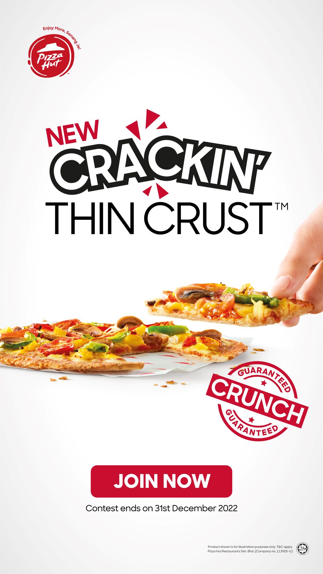 PIZZA HUT MALAYSIA ANNOUNCES THE NEXT GEN INNOVATION OF A THIN AND